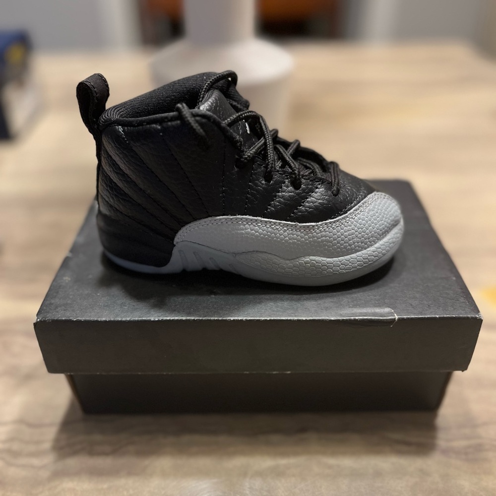 Jordan Kids Black and Gray Sneakers